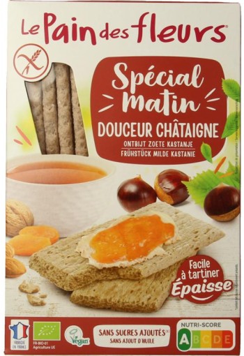 Pain Des Fleurs Special matin kastanje crackers bio (230 Gram)