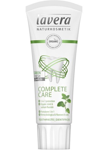 Lavera Tandpasta/toothpaste complete care bio EN-IT (75 Milliliter)