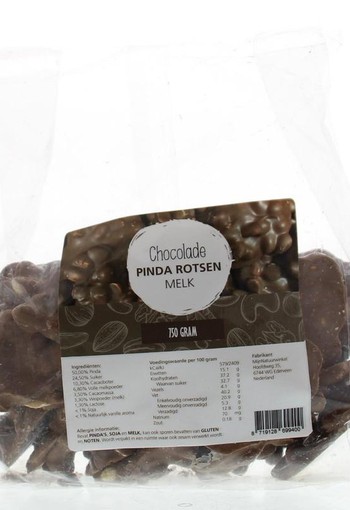 Mijnnatuurwinkel Pindarotsen melk home made (750 Gram)