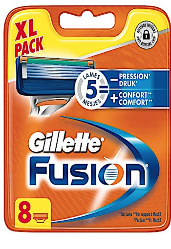 Gillette Fusion For Men Scheermesjes 8 stuks
