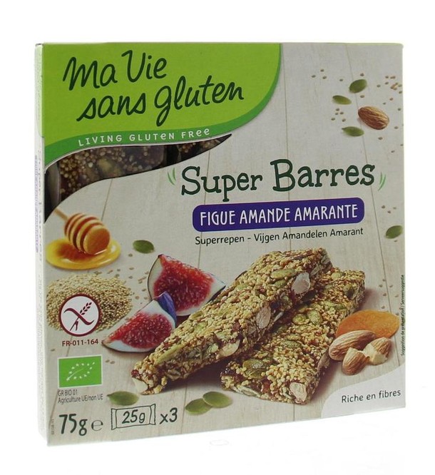 Ma Vie Sans Super repen amandel vijg amarant glutenvrij bio (75 Gram)