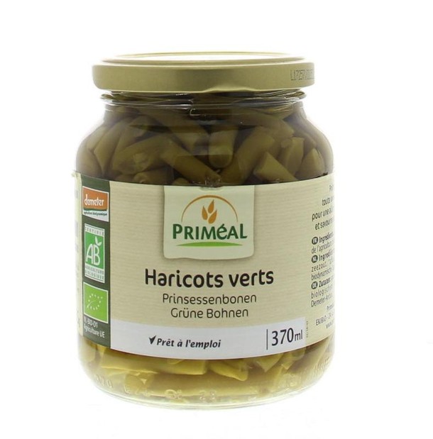 Primeal Haricots verts sperziebonen demeter bio (370 Milliliter)