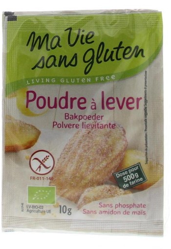 Ma Vie Sans Bakpoeder 4 x 10 gram glutenvrij bio (40 Gram)