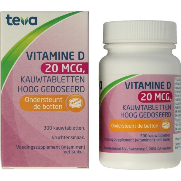 Teva Vitamine D 20 mcg 800IE (300 Tabletten)