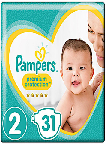 Pam­pers Ba­by dry Mi­ni maat 2 /31 stuks
