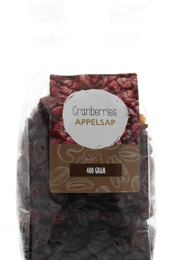 Mijnnatuurwinkel Cranberries gezoet met appeldiksap (400 Gram)