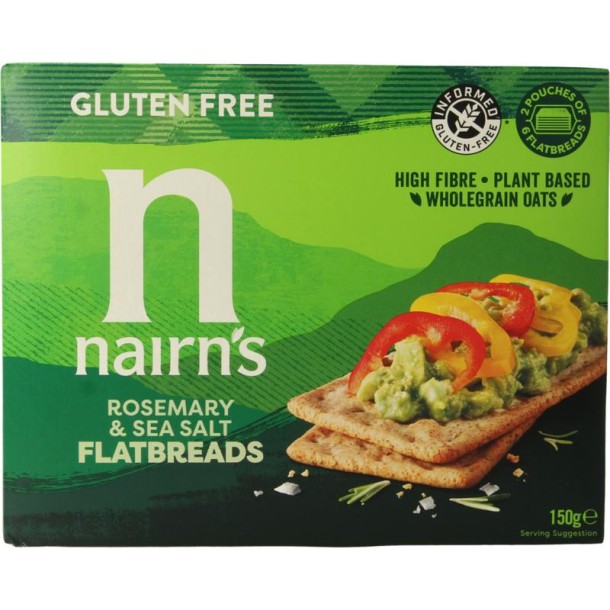 Nairns Flatbread rosemary & seasalt (150 Gram)