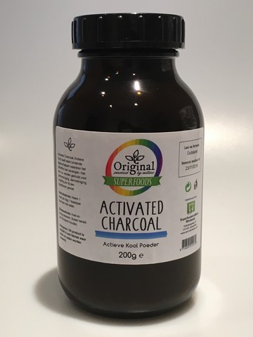 Original Superfoods Activated Charcoal Actieve Houtskool Poeder, actieve kool