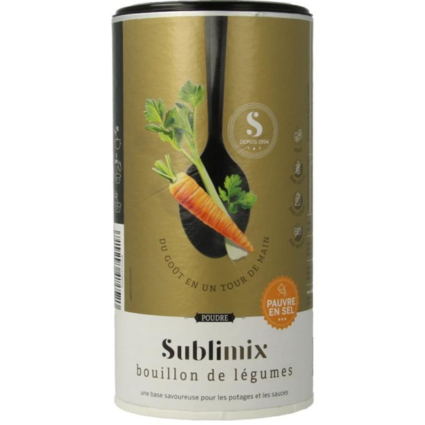 Sublimix Groentebouillon zoutarm glutenvrij (260 Gram)