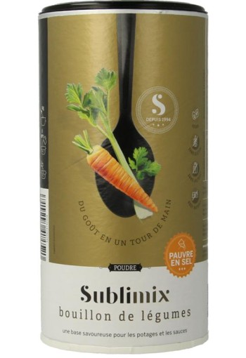 Sublimix Groentebouillon zoutarm glutenvrij (260 Gram)