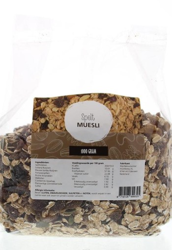 Mijnnatuurwinkel Spelt muesli (1 Kilogram)