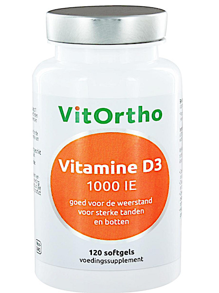 Vitortho Vitamine D3 1000 IE 120 softgels