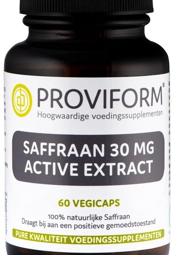 Proviform Saffraan 30 mg active extract (60 Vegetarische capsules)