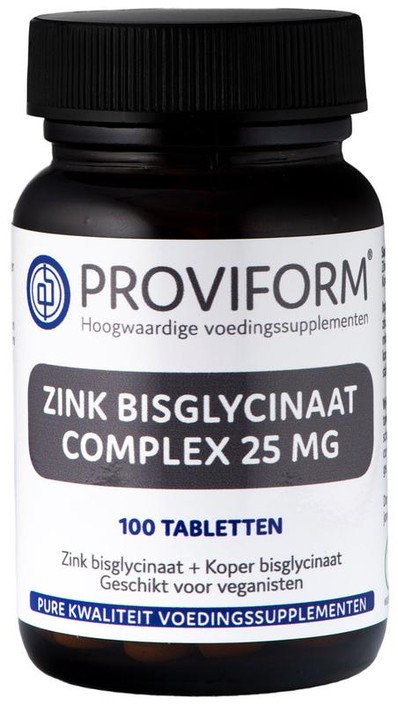 Proviform Zink bisglycinaat 25mg complex (100 Tabletten)