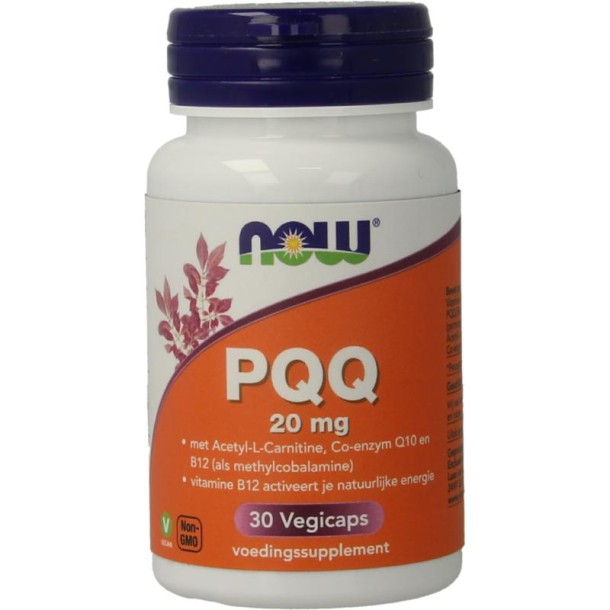 NOW PQQ Energy 20 mg (30 Vegetarische capsules)