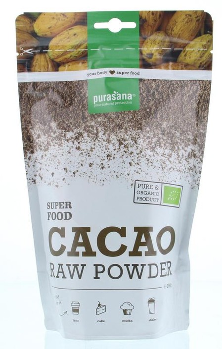 Purasana Cacao poeder vegan bio (200 Gram)