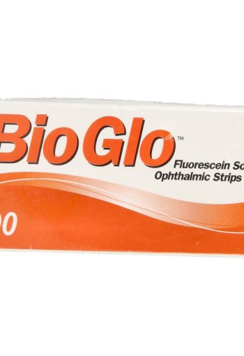 Bausch & Lomb Bio glo fluorescine strips (100 Stuks)