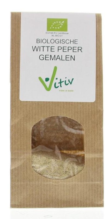 Vitiv Peper wit gemalen bio (40 Gram)