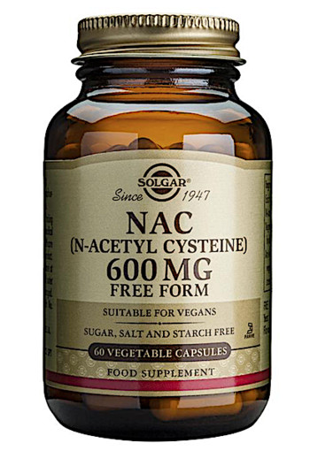 Solgar NAC 600 mg (N-Acetyl Cysteïne (vrije vorm) (60 capsules)