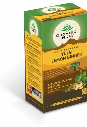 Organic India Tulsi lemon ginger thee bio (25 Zakjes)