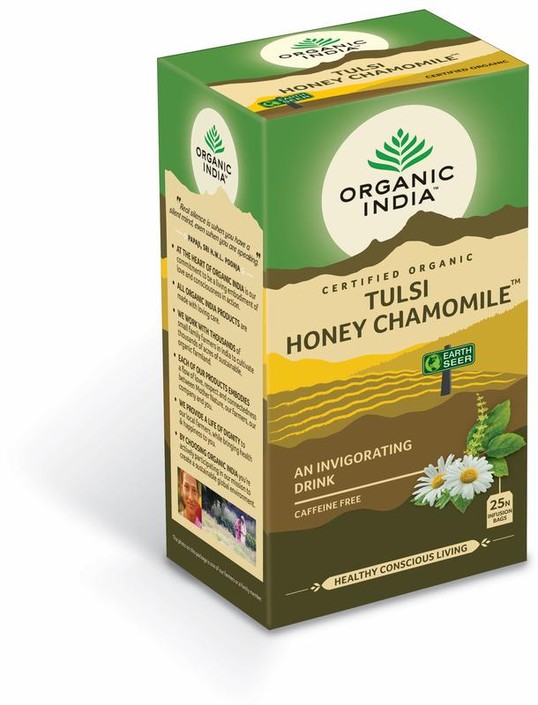 Organic India Tulsi honey chamomile thee bio (25 Zakjes)