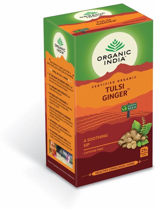 Organic India Tulsi ginger thee bio (25 Zakjes)