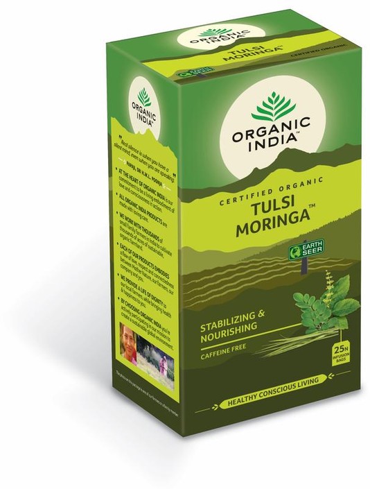 Organic India Tulsi moringa thee bio (25 Zakjes)