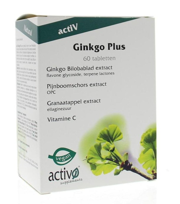 Activo Ginkgo plus (60 Vegetarische capsules)
