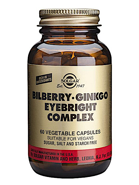 Solgar Bilberry/Ginkgo/Eyebright complex (60 capsules)