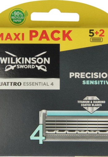 Wilkinson Quattro titanium sensitive mesjes 5+2 (7 Stuks)