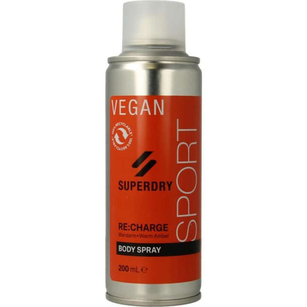 Superdry Sport RE:charge Men's body spray (200 Milliliter)