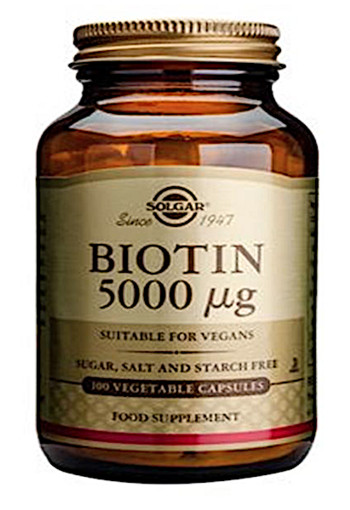 Solgar Vitamins Biotin 5000µg (100 capsules)