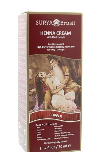 Surya Brasil Henna haarverf creme copper (70 Milliliter)