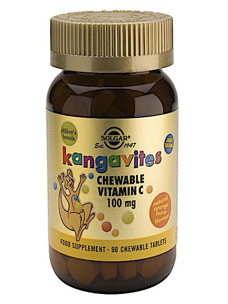 Solgar Vitamins Kangavites Chewable Vitamin C 100mg (90 kauwtabletten)