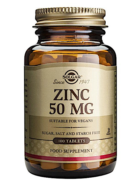 Solgar Vitamins Zinc 50mg (100 tabletten)