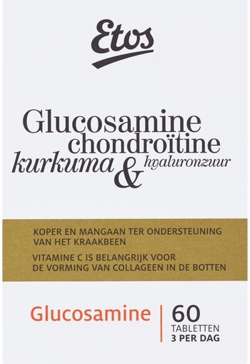 Etos Glucosamine Chondroïtine Kurkuma & Hyaluronzuur Tabletten 60 stuks