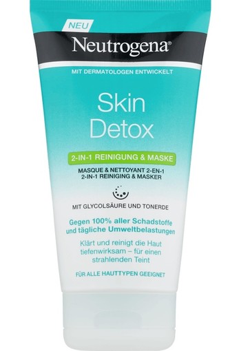 Neutrogena Skin Detox 2in1 Reiniging & Masker 150ml