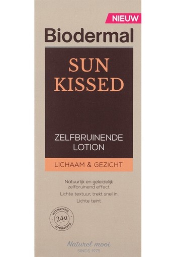 Biodermal Sun Kissed Zelfbruinende Lotion Lichaam & Gezicht 200 ml