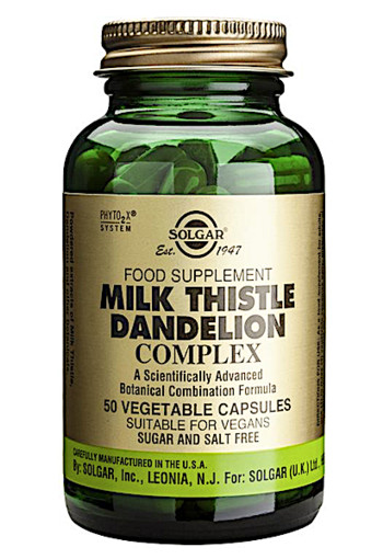 Solgar Vitamins Milk Thistle/Dandelion Complex (50 capsules)