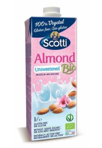 Riso Scotti Almond drink ongezoet bio (1 Liter)