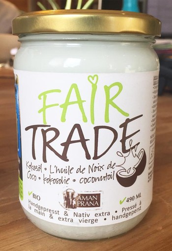 Amanprana Kokosolie fair trade bio (490 Milliliter)