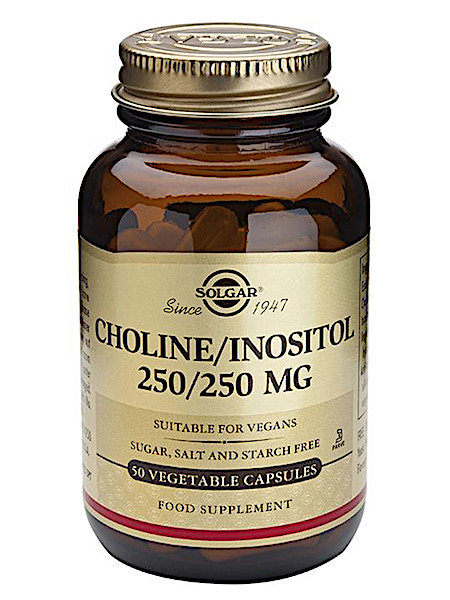 Solgar Vitamins Choline/Inositol 250/250 (50 capsules)