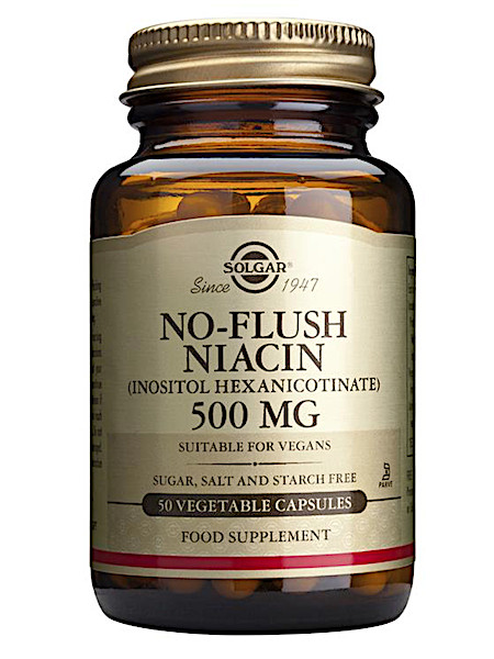 Solgar Vitamins No-Flush Niacin 500mg (50 capsules)