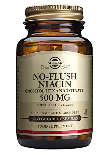 Solgar Vitamins No-Flush Niacin 500mg (50 capsules)