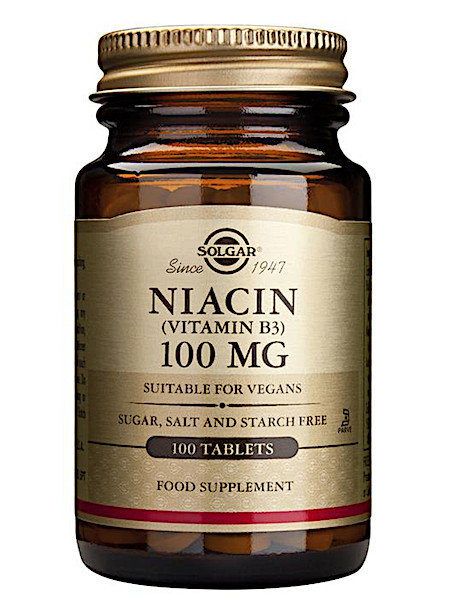 Solgar Vitamins Niacin (vitamin B3) 100mg (100 tabletten)