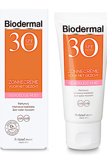 Biodermal Zonnecreme Gezicht Gevoelige Huid Factor(spf)30