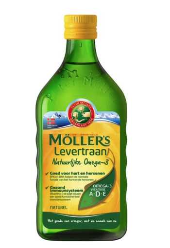 Mollers Omega-3 levertraan naturel (250 Milliliter)