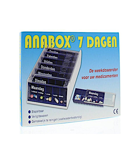 Spruyt Hillen Anabox 7 dagen blauw (1 Stuks)