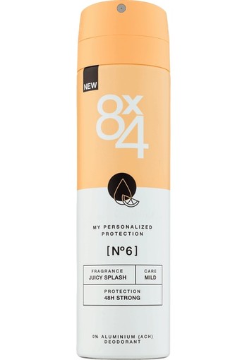 8X4 No.6 Deodorant Spray 150 ml