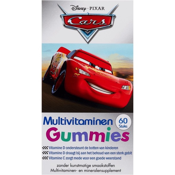 Dis­ney Cars mul­ti­vi­ta­mi­nes gum­mies 60 stuks